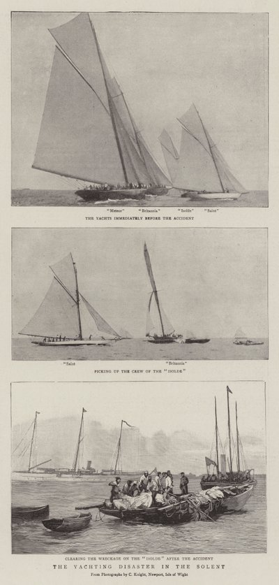 Das Yachtunglück im Solent von English Photographer