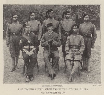 Die Yorubas, die von der Königin am 19. September inspiziert wurden von English Photographer