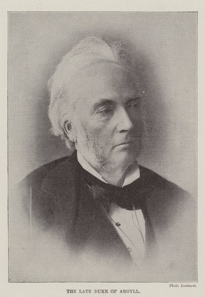 Der verstorbene Herzog von Argyll von English Photographer