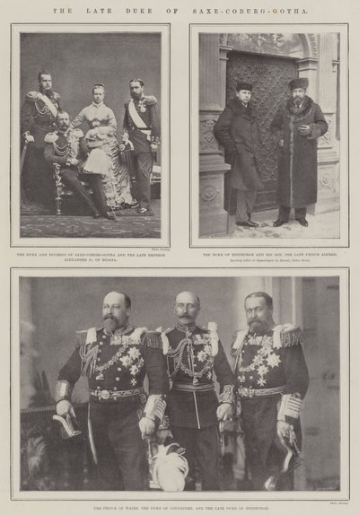 Der verstorbene Herzog von Sachsen-Coburg-Gotha von English Photographer