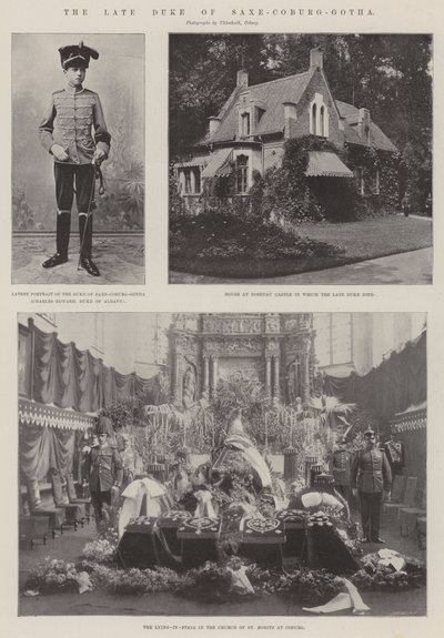 Der verstorbene Herzog von Sachsen-Coburg-Gotha von English Photographer