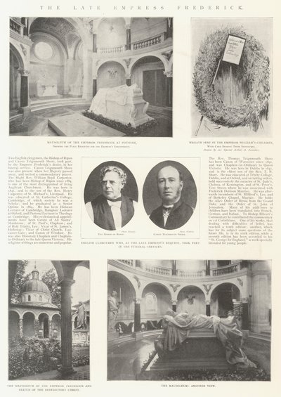 Die verstorbene Kaiserin Friedrich von English Photographer