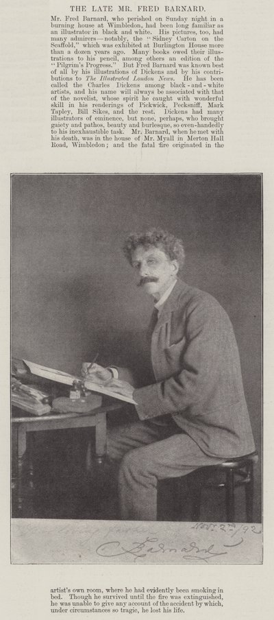 Der verstorbene Fred Barnard von English Photographer