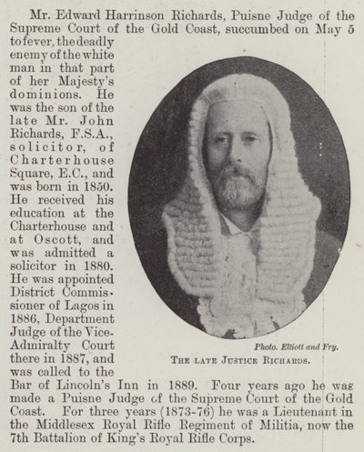 Der verstorbene Richter Richards von English Photographer