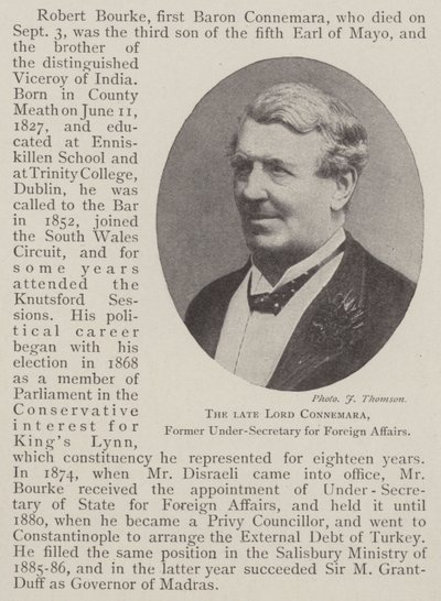 Der verstorbene Lord Connemara, ehemaliger Unterstaatssekretär für auswärtige Angelegenheiten von English Photographer
