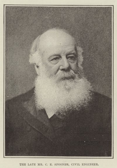 Der verstorbene Mr. C. E. Spooner, Bauingenieur von English Photographer