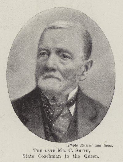 Der verstorbene Mr C Smith, Staatskutscher der Königin von English Photographer
