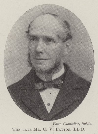 Der verstorbene Mr. G. V. Patton, LLD von English Photographer