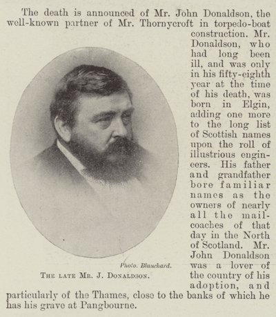 Der verstorbene Herr J. Donaldson von English Photographer