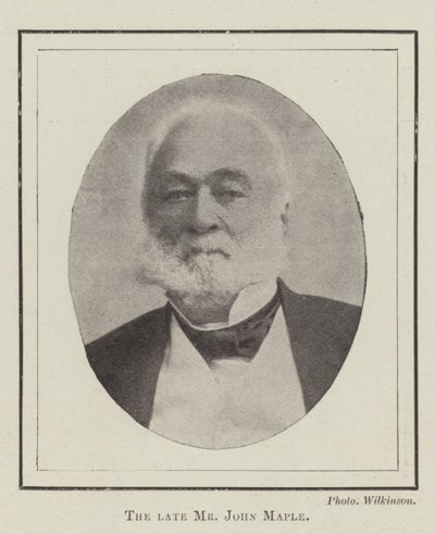 Der verstorbene Mr. John Maple von English Photographer