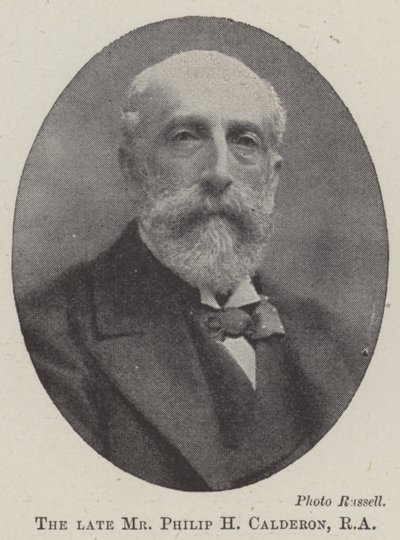 Der verstorbene Herr Philip H. Calderon, RA von English Photographer