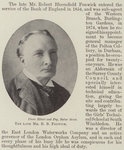 Der verstorbene Mr. R. B. Fenwick von English Photographer