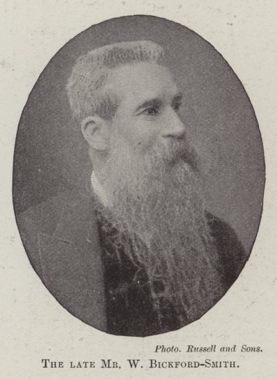 Der verstorbene Mr W Bickford-Smith von English Photographer