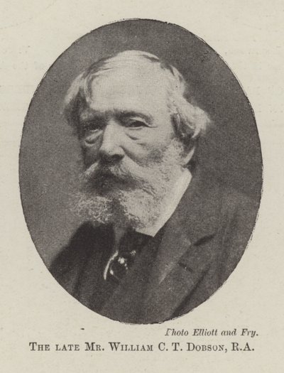 Der verstorbene Mr William C T Dobson, RA von English Photographer