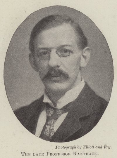 Der verstorbene Professor Kanthack von English Photographer