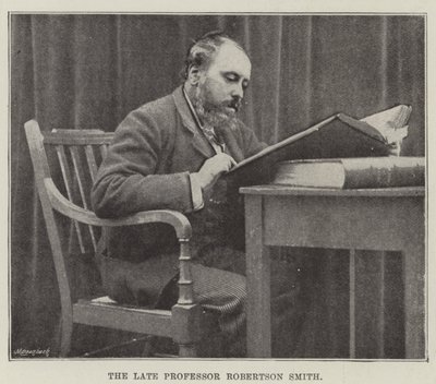 Der verstorbene Professor Robertson Smith von English Photographer
