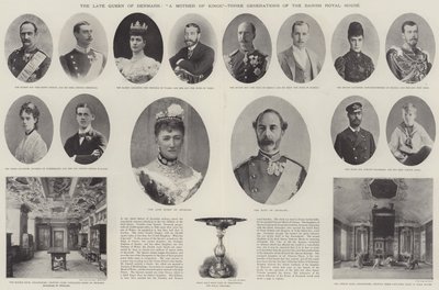 Die verstorbene Königin von Dänemark, eine Mutter von Königen, drei Generationen des dänischen Königshauses von English Photographer