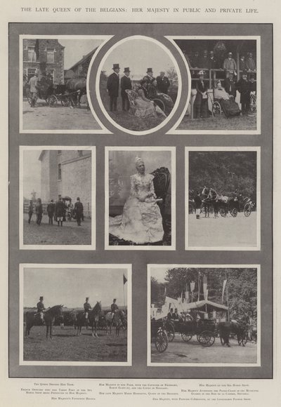 Die verstorbene Königin der Belgier, Ihre Majestät im öffentlichen und privaten Leben von English Photographer