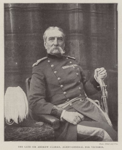 Der verstorbene Sir Andrew Clarke, Generalagent für Victoria von English Photographer