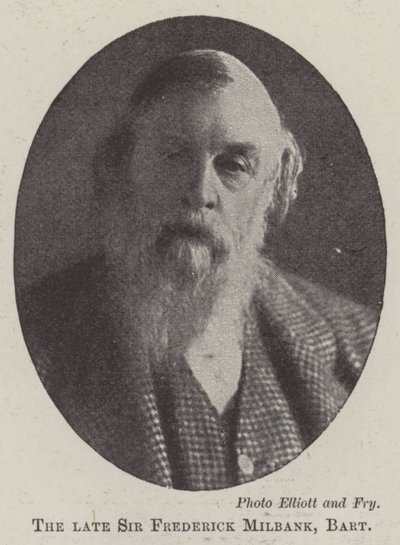 Der verstorbene Sir Frederick Milbank, Baronet von English Photographer