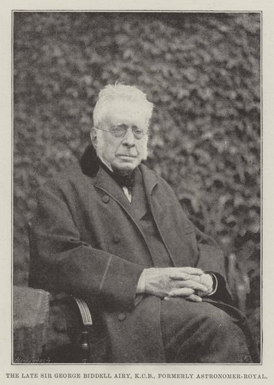 Der verstorbene Sir George Biddell Airy, ehemaliger Astronomer-Royal von English Photographer