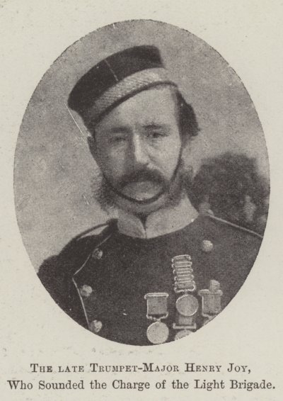 Der verstorbene Trompeten-Major Henry Joy, der den Angriff der Leichten Brigade einleitete von English Photographer