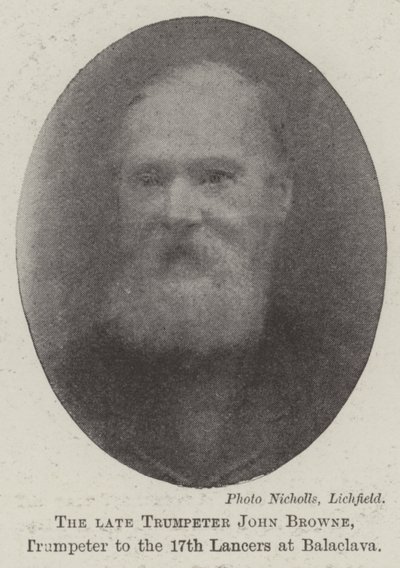 Der verstorbene Trompeter John Browne, Trompeter der 17th Lancers in Balaclava von English Photographer