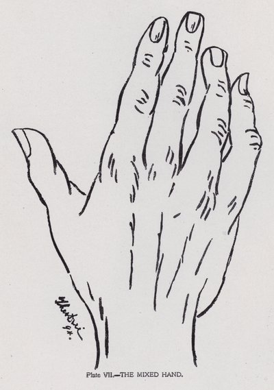 Die gemischte Hand (s/w Foto) von English Photographer
