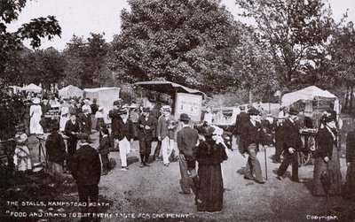 Die Stände auf Hampstead Heath von English Photographer