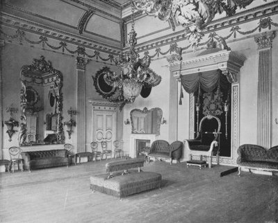 Thronsaal im Schloss Dublin von English Photographer