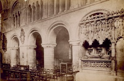 Grab von Prior Rahere, Gründer des St Bartholomäus-Hospitals von English Photographer