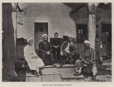 Typen von Softas, mohammedanische Studenten von English Photographer