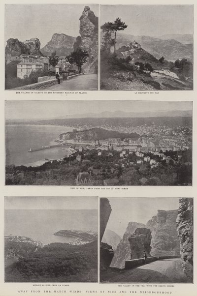 Ansichten von Nizza und der Umgebung von English Photographer