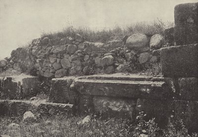 Mauer der Synagoge in Kapernaum, Szene des Wunders der Heilung der Hand von English Photographer
