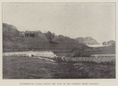 Watermouth Castle, Devon, der Sitz von Mr. Charles Henry Bassett von English Photographer