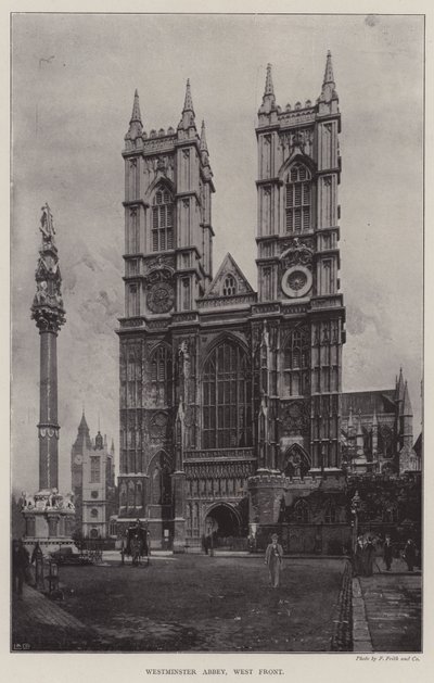 Westminster Abbey, Westfront von English Photographer
