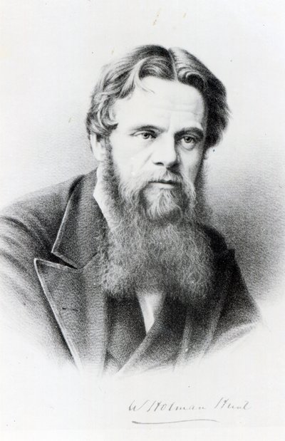 William Holman Hunt, Gravur nach einem Foto, ca. 1865 von English Photographer