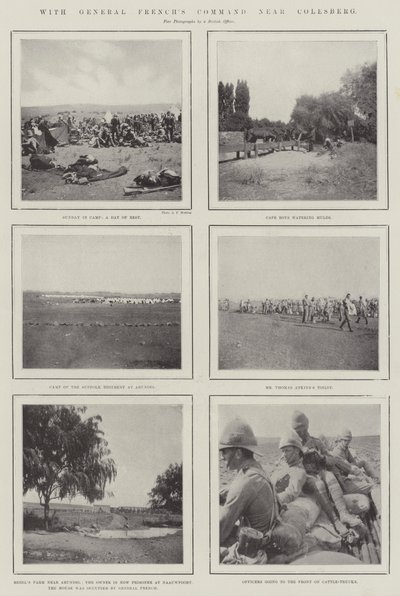 Mit General Frenchs Kommando in der Nähe von Colesberg von English Photographer