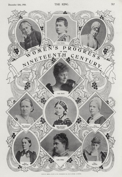 Fortschritt der Frauen im 19. Jahrhundert von English Photographer