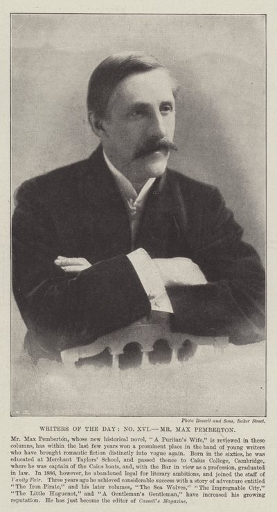 Schriftsteller der Zeit, Mr. Max Pemberton von English Photographer