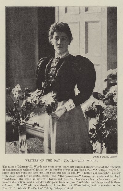 Schriftsteller des Tages, Mrs. Woods von English Photographer