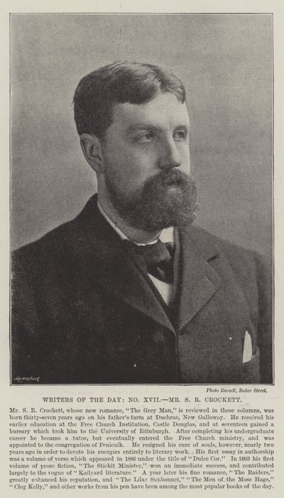 Schriftsteller der Zeit, Mr. S. R. Crockett von English Photographer
