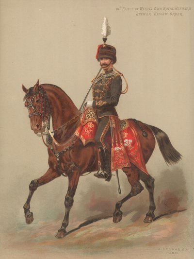 10. Prince of Waless Own Royal Hussars, Offizier, Paradeuniform von English School