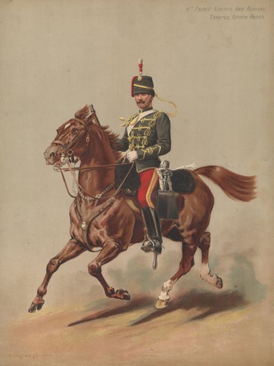 11. Prince Alberts Own Hussars, Soldat, Paradeuniform von English School