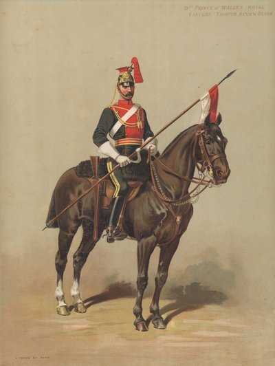 12. Prince of Waless Royal Lancers, Soldat, Paradeuniform von English School