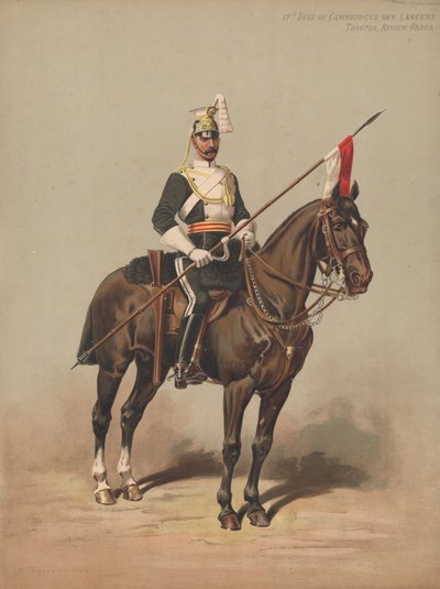 17. Duke of Cambridges Own Lancers, Soldat, Paradeuniform von English School