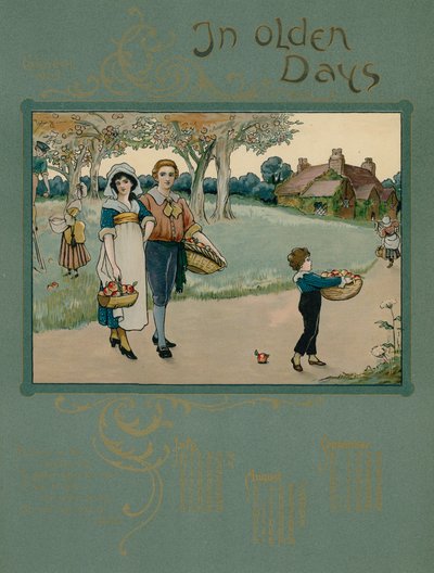 1905 Kalender mit Versen von Alfred Austin von English School