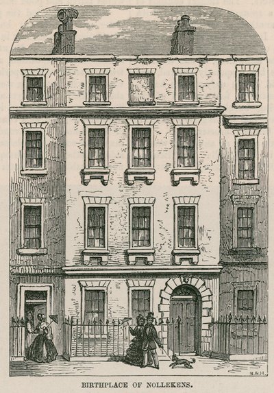 28 Dean Street, Soho, London, Geburtsort des Künstlers Joseph Nollekens von English School