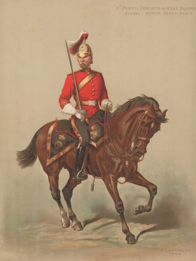 5. Princess Charlotte of Wales Dragoon Guards, Offizier, Paradeuniform von English School