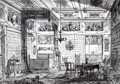 Ein Schlafzimmer, aus 